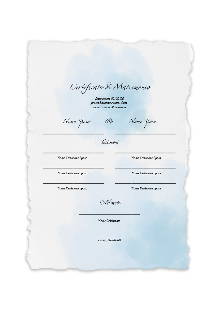certificato-matrimonio-acquarello-celeste-azzurro-abcwedding