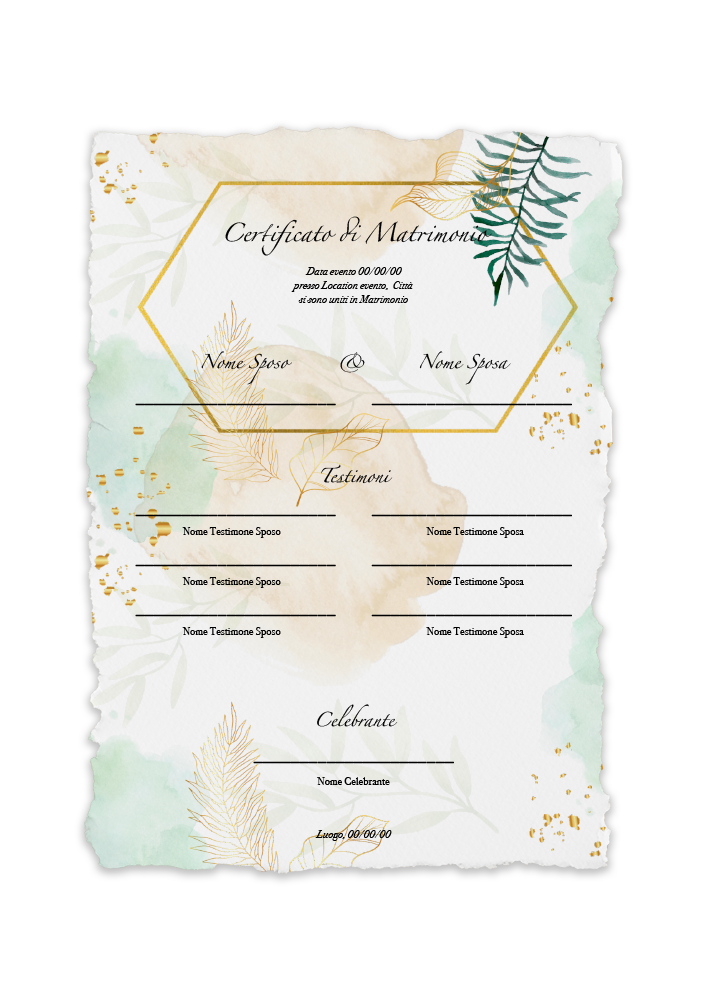 certificato-matrimonio-botanical-oro-verde-tropical-abcwedding