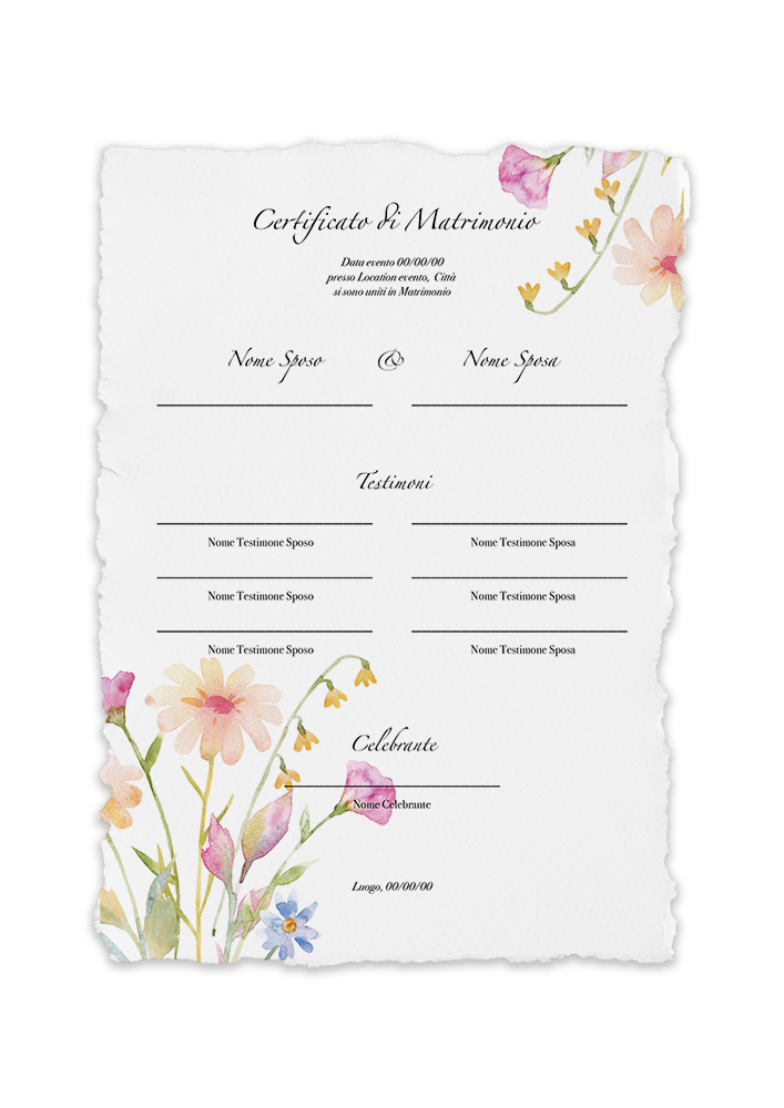 certificato-matrimonio-fiori-colorati