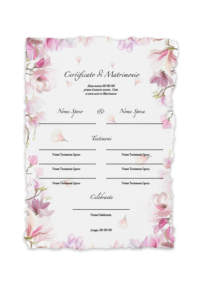 certificato-matrimonio-fiori-fucsia-rosa-abcwedding