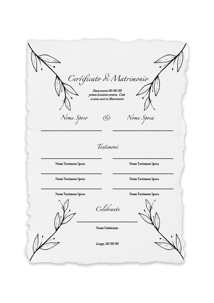certificato-matrimonio-foglie-minimal-bianco-nero-abcwedding